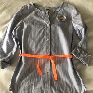 Carters seersucker w neon lightweight shirt